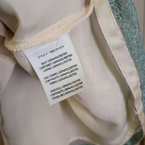 Altar'd State Womens Skirt Small Pleated Zipper Side Blue Green Beige Layered - Picture 4 of 5